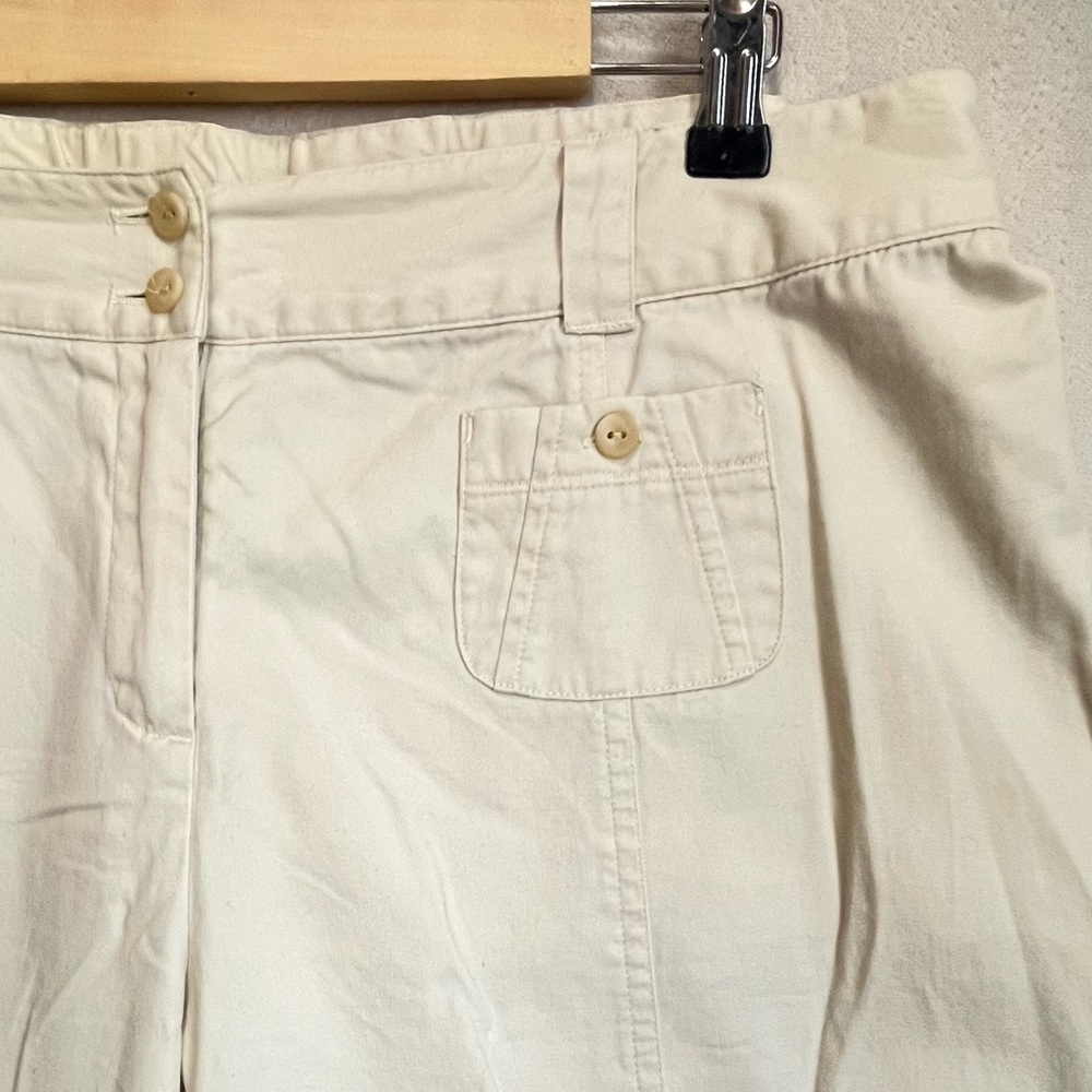 J.Jill Women's Oatmeal Pants Sz 14P Wide Leg Minimalist - Picture 2 of 12